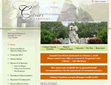 Tablet Screenshot of calvarycemeteryqueens.com